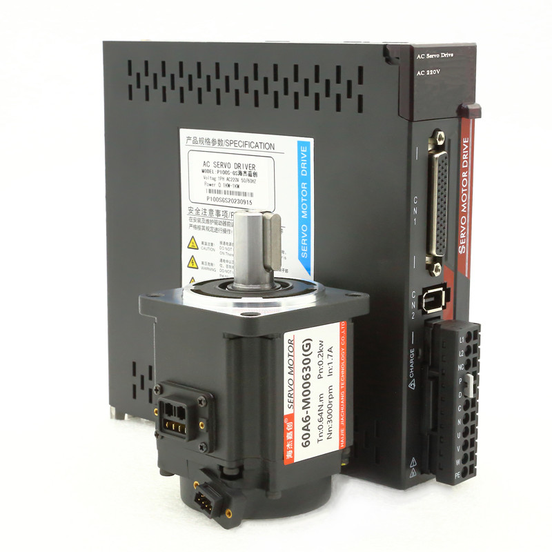 全新60/80壁虎插头交流伺服马达套装200W 400W 750W 1KWP100S驱动