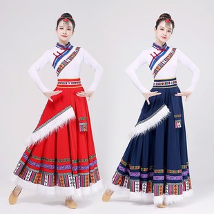 藏族舞蹈演出服装次仁拉索改良式藏服上衣热巴鼓舞女士卓玛表演服