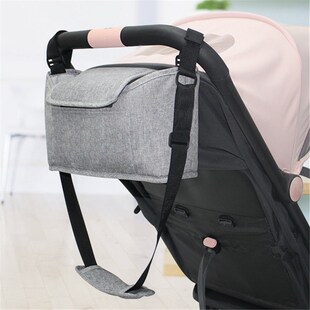 多功能婴儿推车挂包两用妈咪包 带盖奶瓶置物收纳挂袋推车挂篮