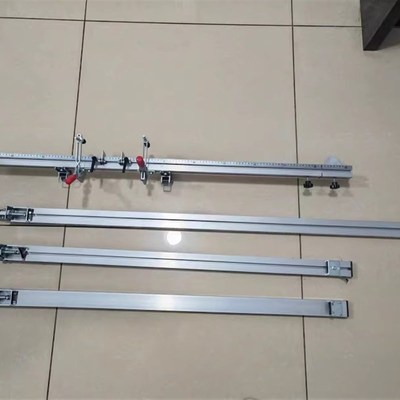 木工靠山推台锯配件大全台锯通用靠尺铝合金靠尺推台锯快速夹靠山