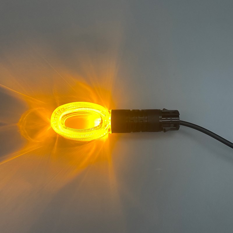 电动车轻电摩12V转向灯卡扣款48/60V电自转向灯LED灯高亮透明灯壳