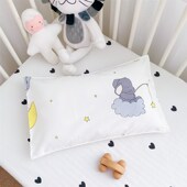 婴儿枕头纯棉卡通新生宝宝枕套幼儿园儿童可拆洗透气枕套四季 通用