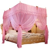 式 2024年新款 蚊帐公主风家用三开门老款 1米5床宽1.8乘2.2m文章纹