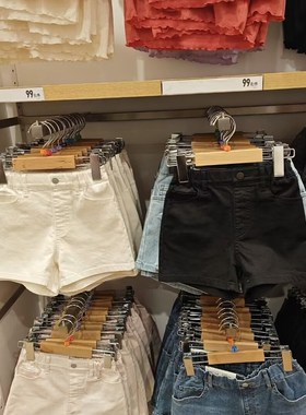 童装/女童24新款松紧短裤水洗产品学生休闲时尚裤子466318/466319