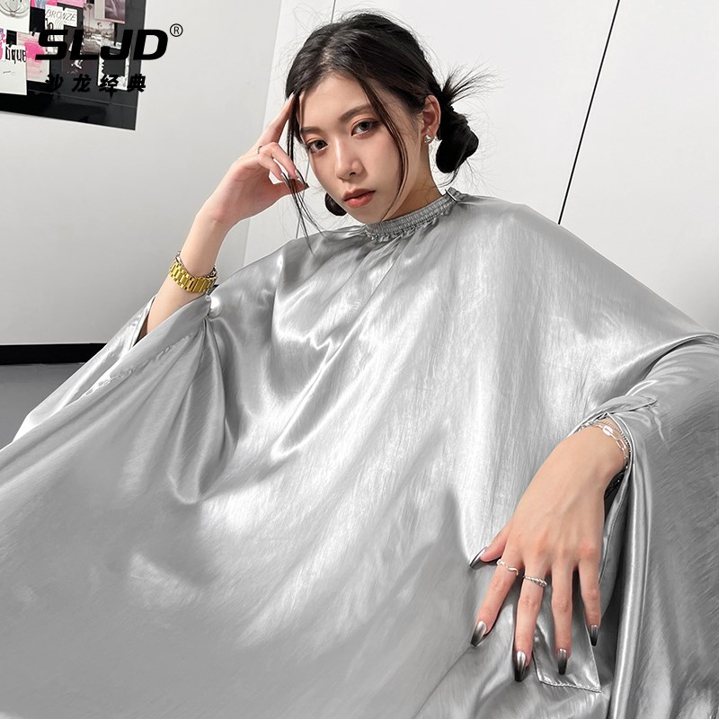 理发围布美发围布加大剃头围裙剪发围布专业发廊成人家用伸手白色