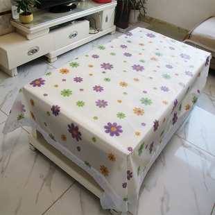 桌布防水防油防烫免洗塑料餐桌垫客厅茶几家用长方形台布桌子盖布