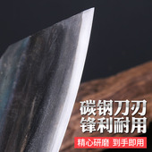 陈正强弯把斩骨刀碳钢手工锻打斧头刀剁骨头菜刀砍骨刀厨师家用刀