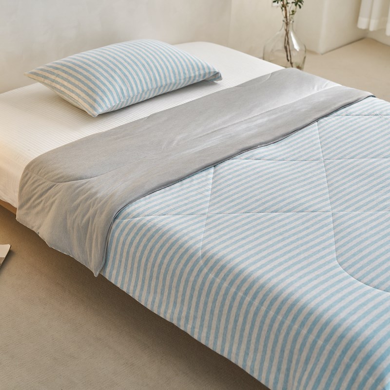 国标A类天竺棉科技凉感夏被纯棉学生单人夏凉被双人空调被抗菌