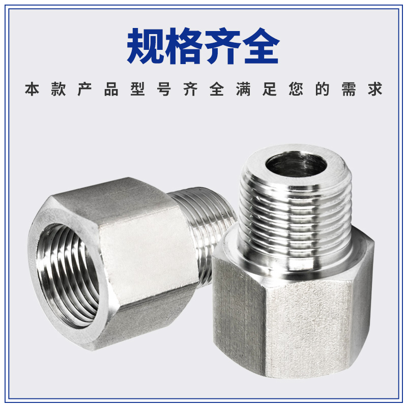 压力表304不锈钢内外丝螺纹转换接头M14M20*1.5 G1/2/3/8/4分补芯
