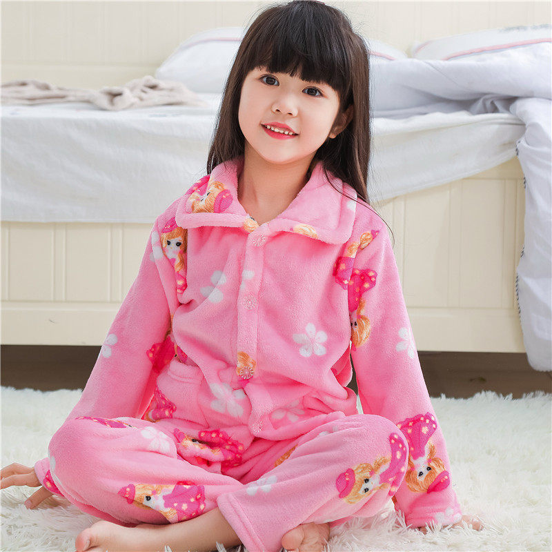 儿童睡衣法兰绒秋冬季长袖套装珊瑚绒女童男孩子小宝宝卡通家居服,童装/婴儿装/亲子装,家居服套装,淘宝优惠券,粉丝福利购,淘宝优惠卷
