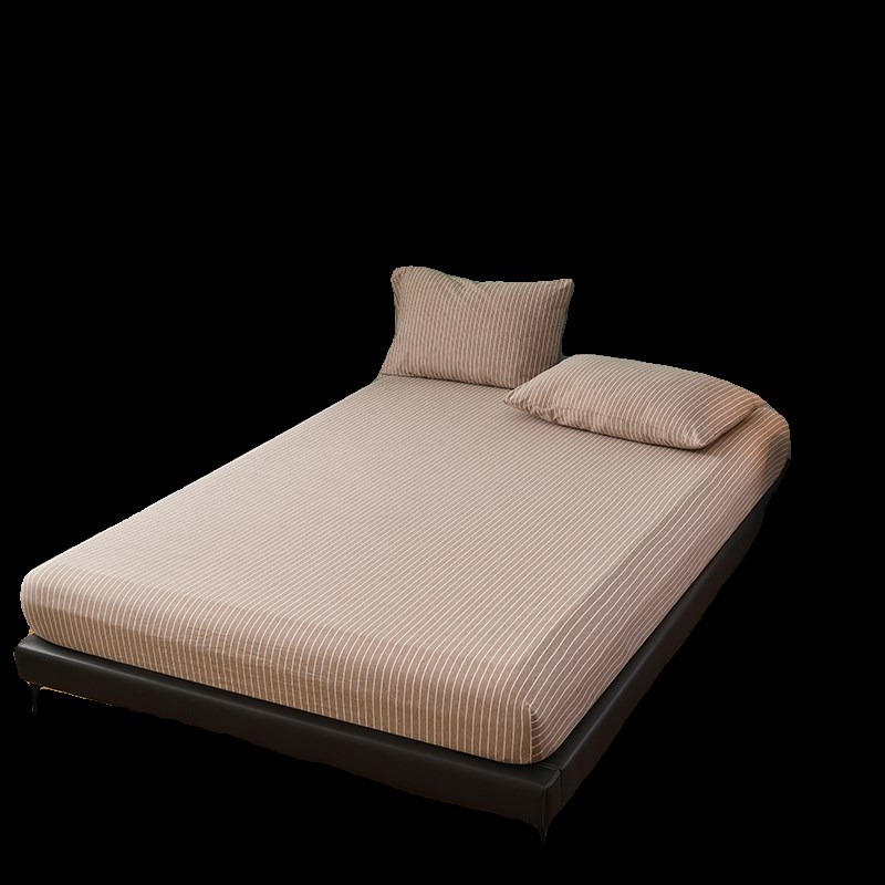 天竺棉床笠枕套三件套全棉针织棉床罩A类裸睡学生宿舍二件套床品