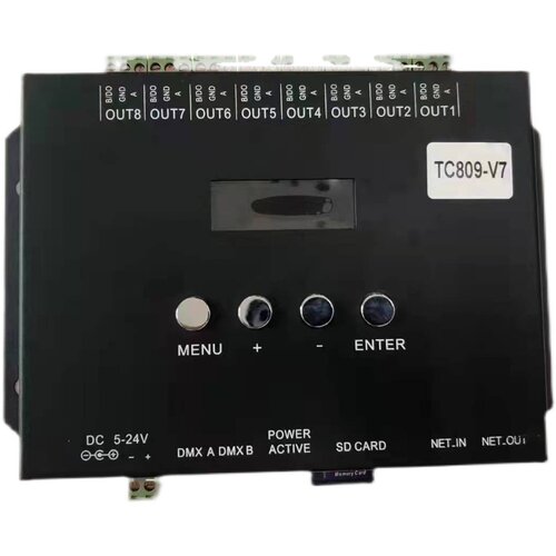 TC809-V7 幻彩控制器 WS2811 WS2801 麦爵士控制器
