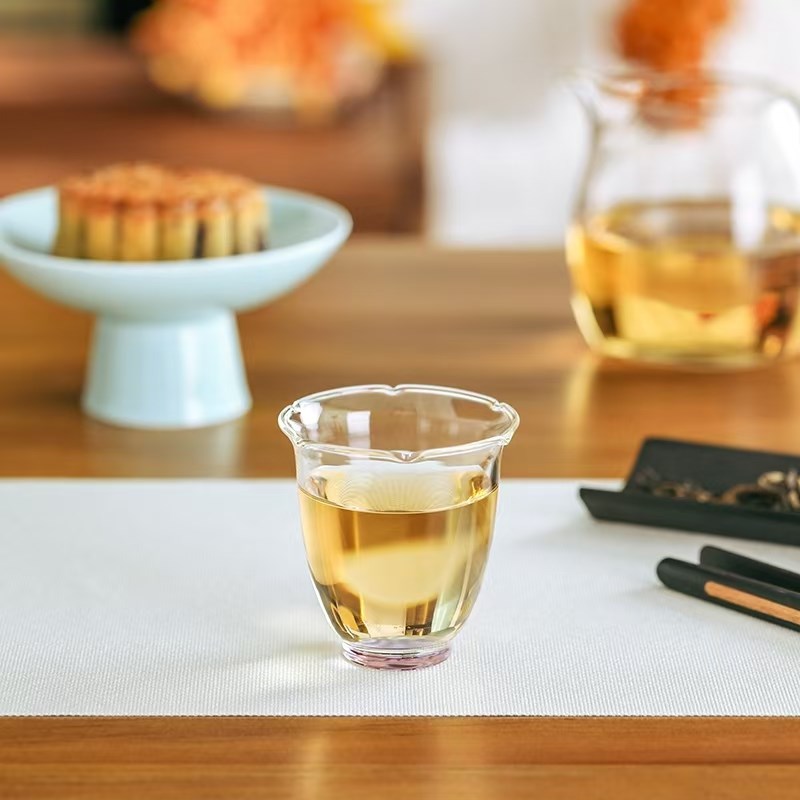 禾器玻璃茶杯单只主人杯单杯品茗杯功夫茶杯和器耐热杯子卿妍杯
