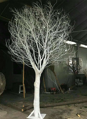 干树枝干枝白色树干许愿树橱窗枯树杆仿真婚庆路引树枝装饰摆件
