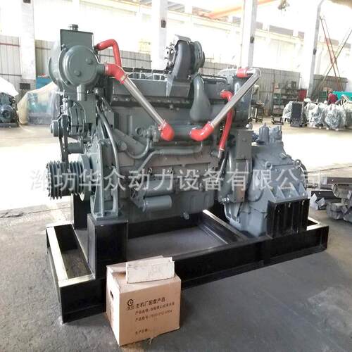 潍坊P10斯太尔船用发动机 前进300齿轮箱 六缸水冷6126渔船主机
