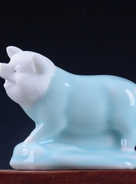 创意可爱小羊摆件陶瓷家居装饰品客厅酒柜电视柜装饰卧室饰品摆设