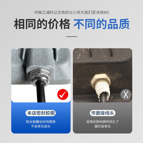 led投光灯户外防水射灯厂房车间工地室外广告招牌照明超亮泛光灯