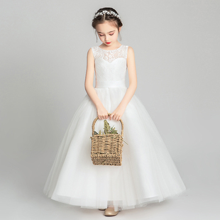 儿童晚礼服花童公主裙蓬蓬纱小主持人钢琴演出服模特走秀服装女童