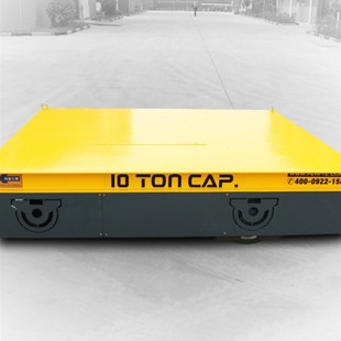 石油设备搬运用横向移动平车转运平板车5吨电动无轨道平车