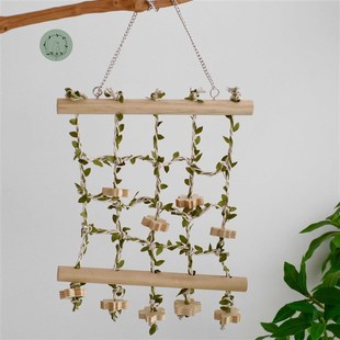 鹦鹉攀爬网牡丹虎皮秋千益智玩具啃咬安全磨牙锻炼吊床大号编织网