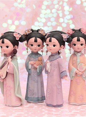 六一儿童节可爱小女孩新婚公主风卧室摆件闺蜜结婚女生日礼物创意