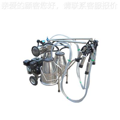 淄博厂家供应汽ITK油机真空动双泵式桶挤奶机 移式挤奶机机械设