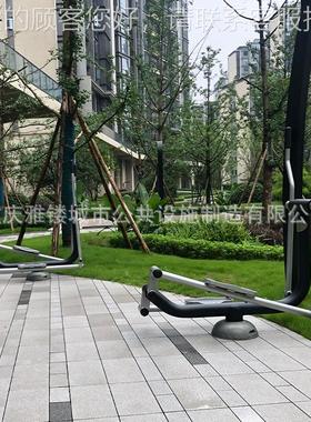 单人动椭圆材机 公园小区健身器79212 室外运器健械身单车