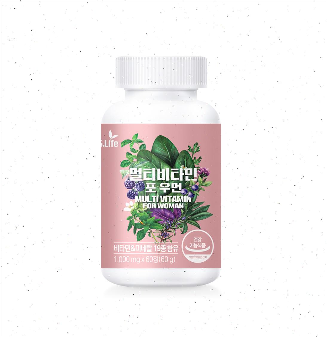 g.life女士多种维生素复合片64种营养b族ve维c烟酰胺n