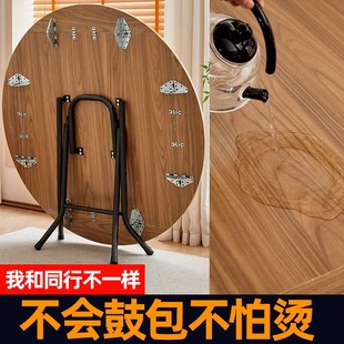 折叠桌子餐桌家用小型吃饭简易圆形圆桌正方形方桌简易多功能饭桌