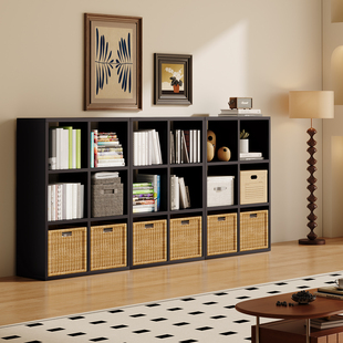 澎木钢制格子柜自由组合卡莱克储物柜儿童书架落地置物格子柜