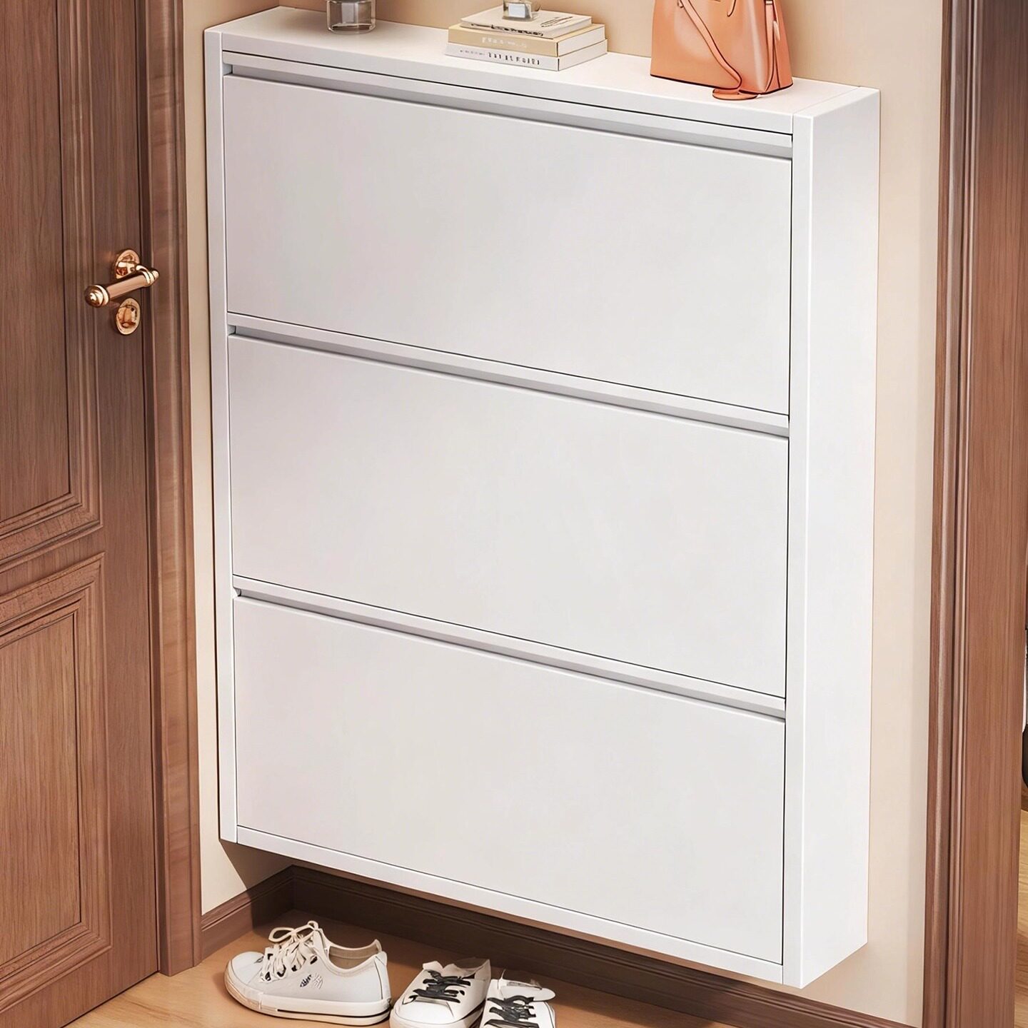 10cm超薄翻斗鞋柜家用入户一体门口靠墙收纳走廊小户型极窄玄关柜,住宅家具,鞋柜,淘宝优惠券,粉丝福利购,淘宝优惠卷