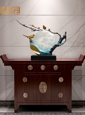 月圆铜金岁月黄铜工艺品铜器新家居客厅玄关装饰