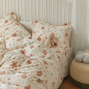 Moyio碎小新in风珊瑚绒四件冬季 加厚保暖被