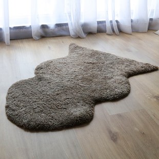 小沙卷毛羔羊毛皮纯羊毛沙发垫飘垫羊毛地毯客厅卧室羊毛坐垫