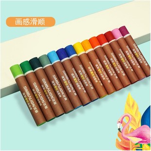 雄狮油性粉彩色重彩油画棒色重色油画棒彩色笔油彩笔美术绘画彩色