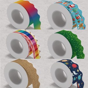 教室黑白板公告栏边框自粘贴纸学校机构幼儿园墙壁题墙环创装 饰