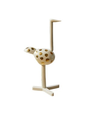 邸高家居 现代样板间入会玄关装饰画 客厅沙发边几托盘鹤摆件