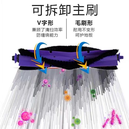 云鲸扫地器边刷拖布尘盒网滚刷洁液水箱污耗材