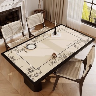 中式 复古风皮革桌布防油防水免洗防烫餐桌垫茶几桌布台布桌面垫子