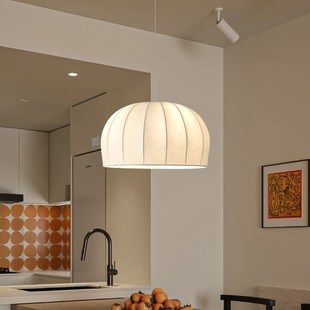 法式 酒店民宿客厅卧室侘寂风创意布艺灯具 奶油风吊灯2新款