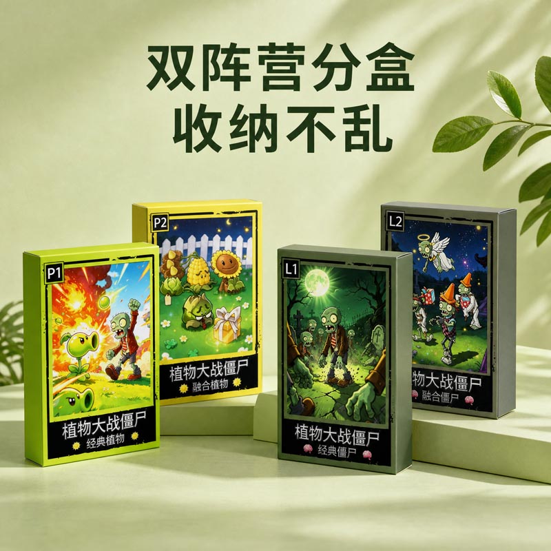 植物大战僵尸卡片桌游双阵经营推荐12岁以上对战游戏卡