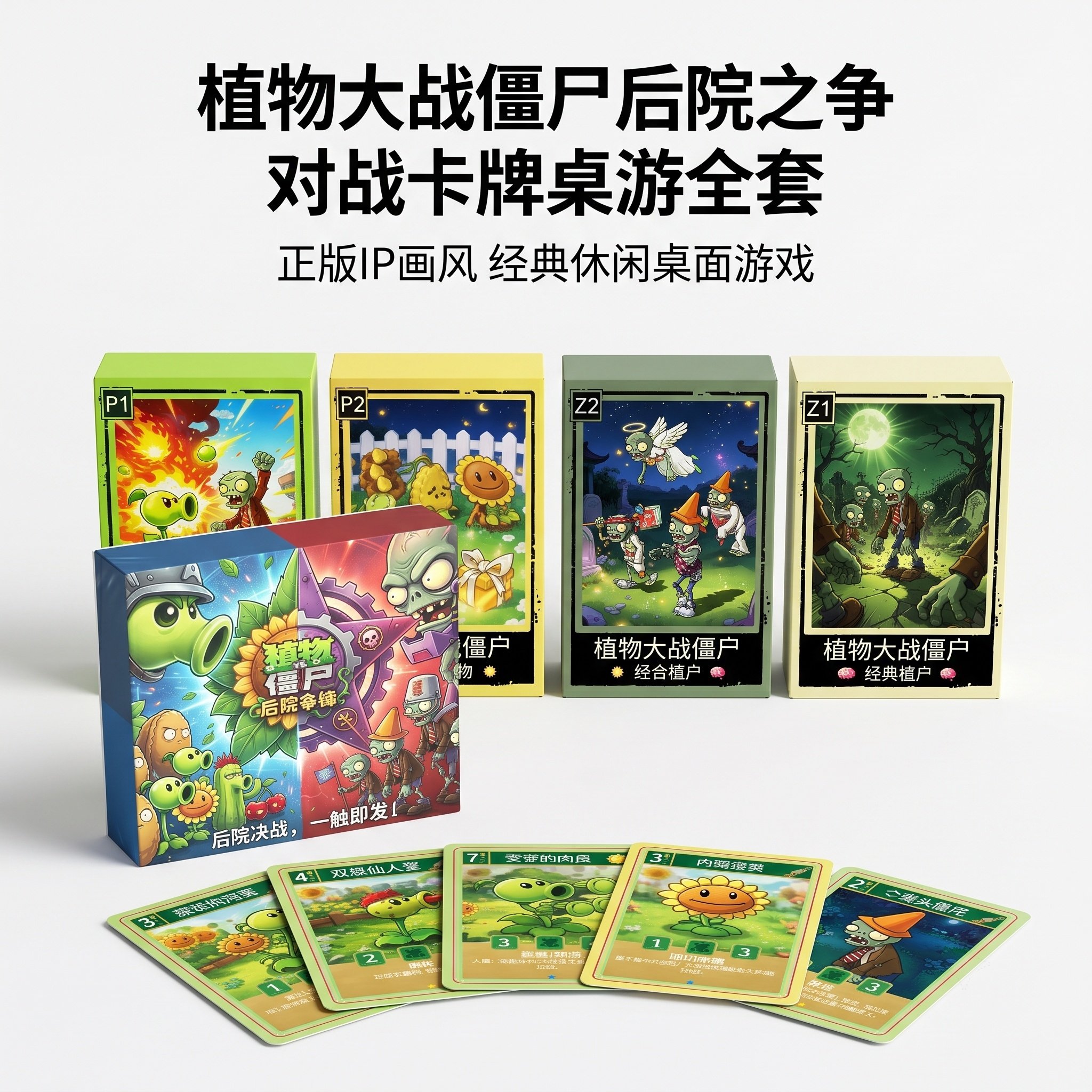 KA植物大战僵尸后院之战对战卡牌桌游全套经典画风卡牌游戏