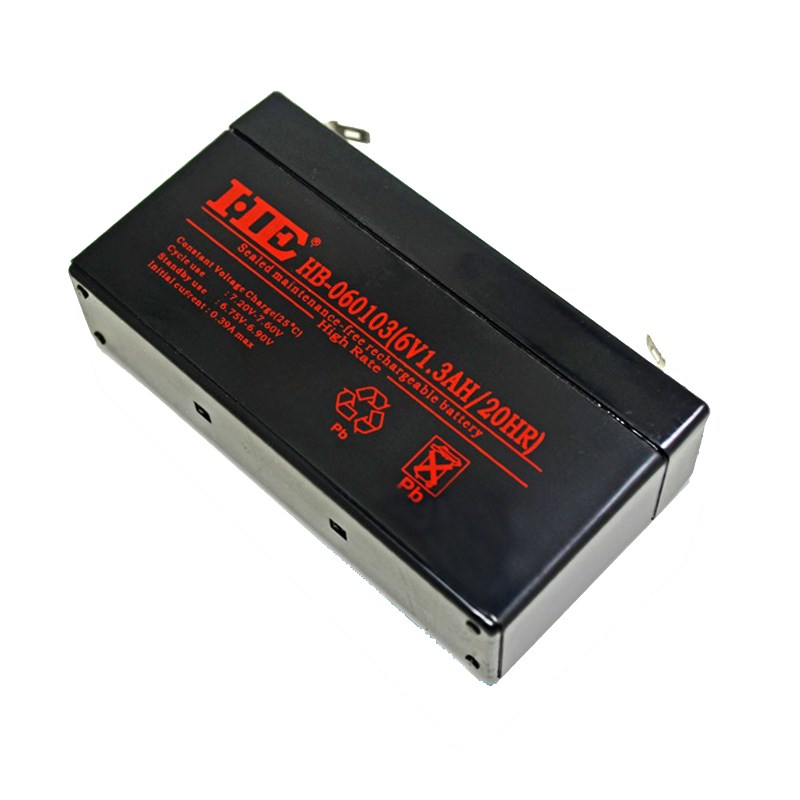 HE 6V1.3AH天平称蓄电池电子称考勤机警示灯铅酸电瓶6V1.2A小电池