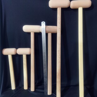 云板槌大木头槌子实木槌木锤大号鱼梆槌中号小号帝钟槌