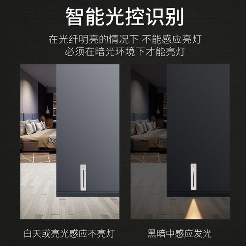 踏步感应灯智能地脚灯嵌入式台阶灯过道走廊体感应夜灯