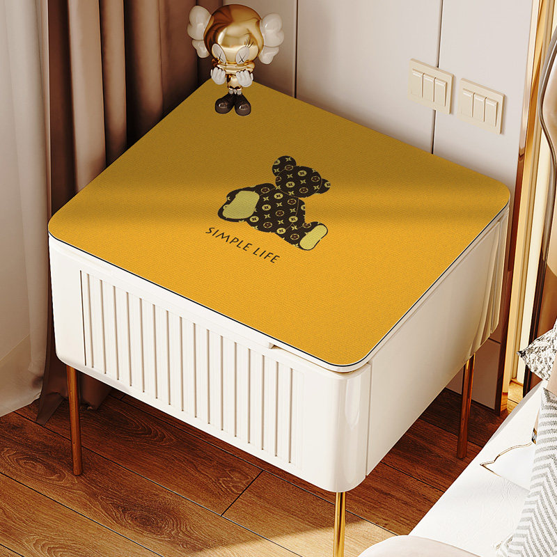 床头柜盖布in风防水防油桌布C皮革防烫垫子防尘保护罩茶几垫布