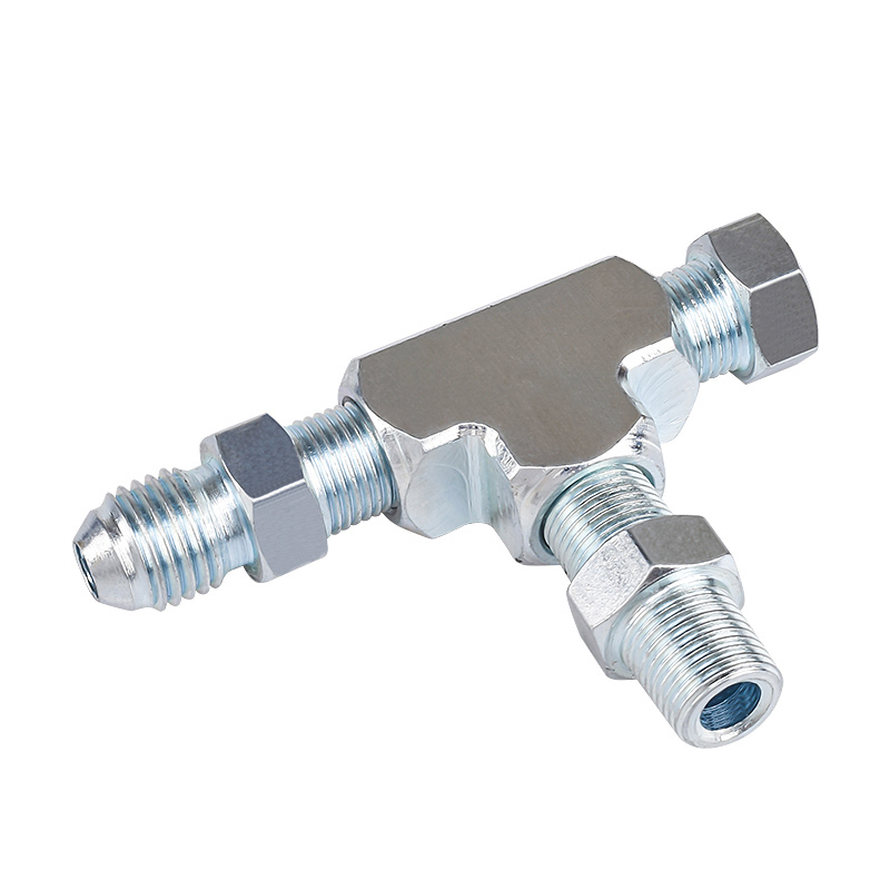 汽车改装1/8NPT-4AN涡轮适配器 IFF三通接头供油压力传感器