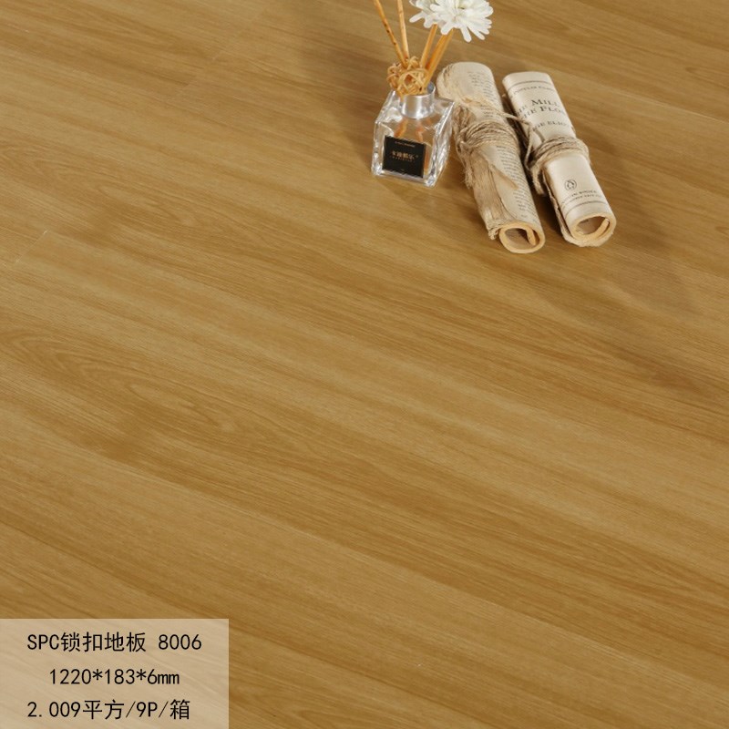 PC石塑地板锁扣地板石晶塑胶料加厚pvc卡扣式木地板卧室石塑防水