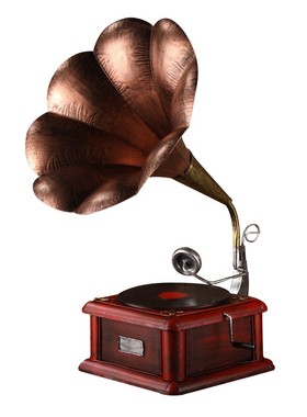 复古酒柜摆件设老式留声机收音机模型拍照道具酒吧家居创意装饰品