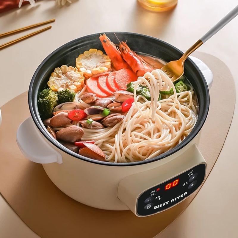 德国电煮锅全自动电炒锅多功能电饭锅家用电火锅蒸煮智能预约保温